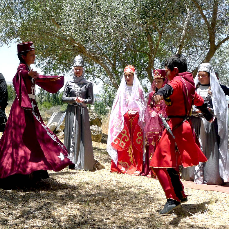 Circassian dancers at the Rescuers ceremony